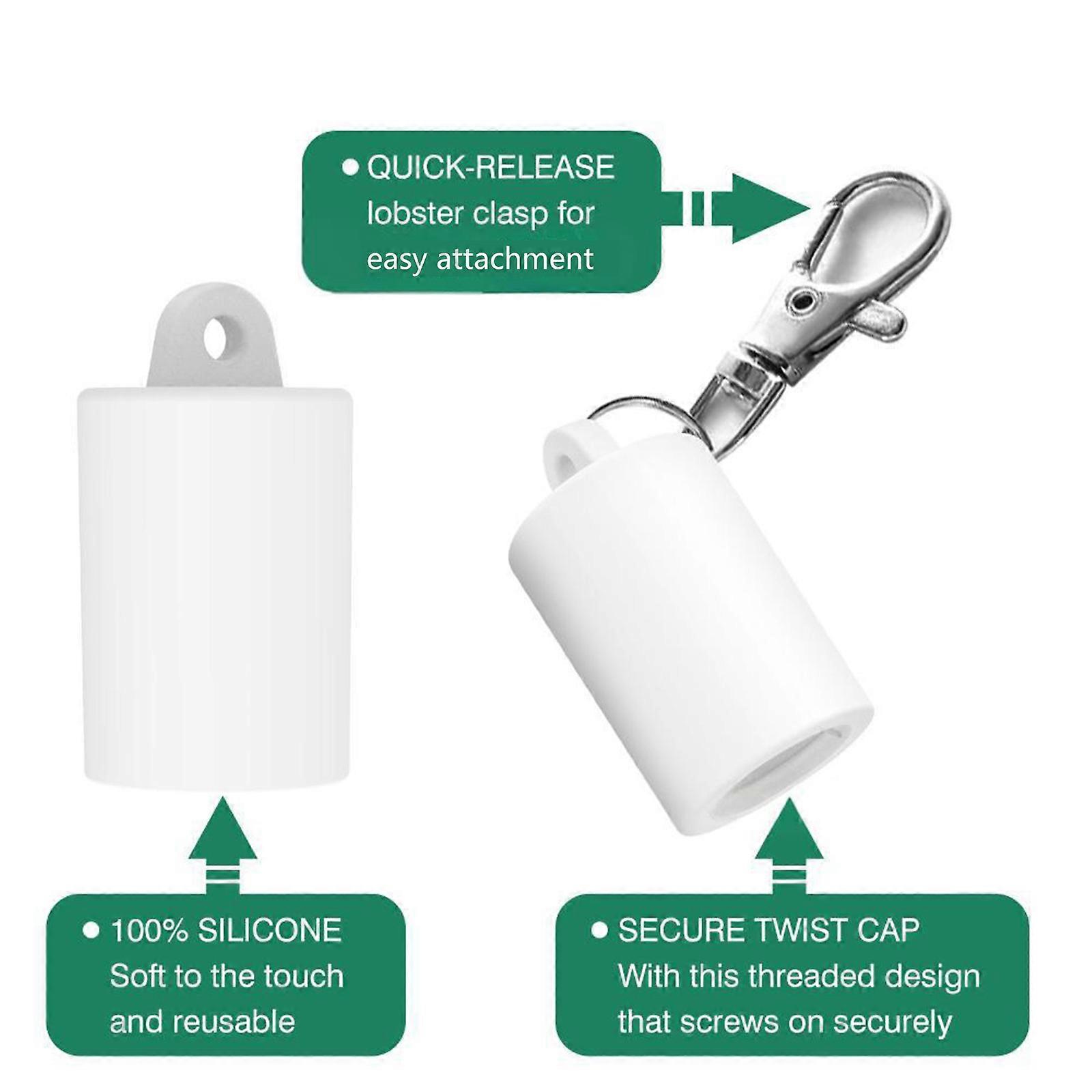 Multiple Function Lip Ointment Keychain Clip Planner For Access Cables Accessories Storage Solution  Yellow