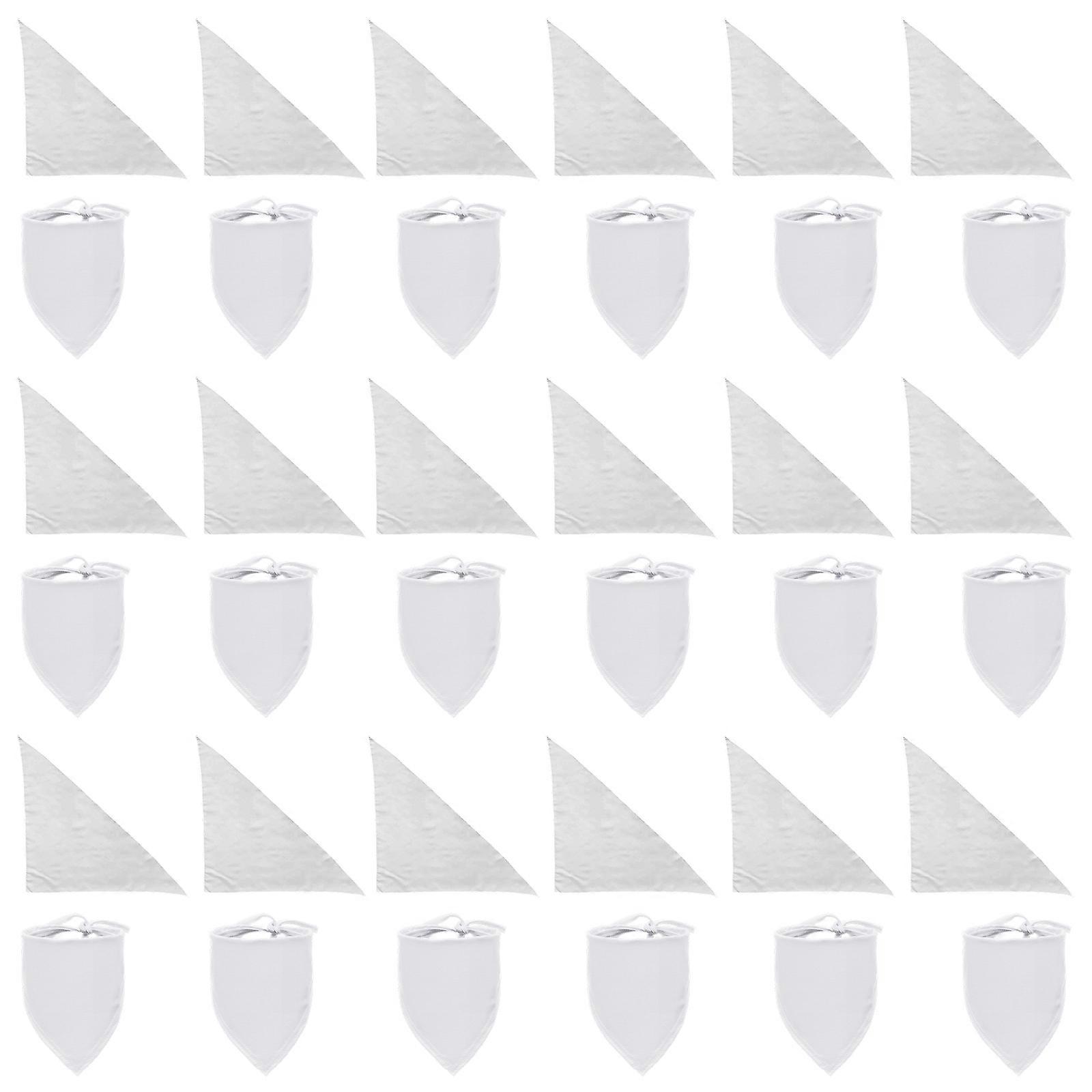 Customizable Breathable Triangles Dog Salivate Towel For Various Size Quick Drying Polyester Pet Scarf  55 55