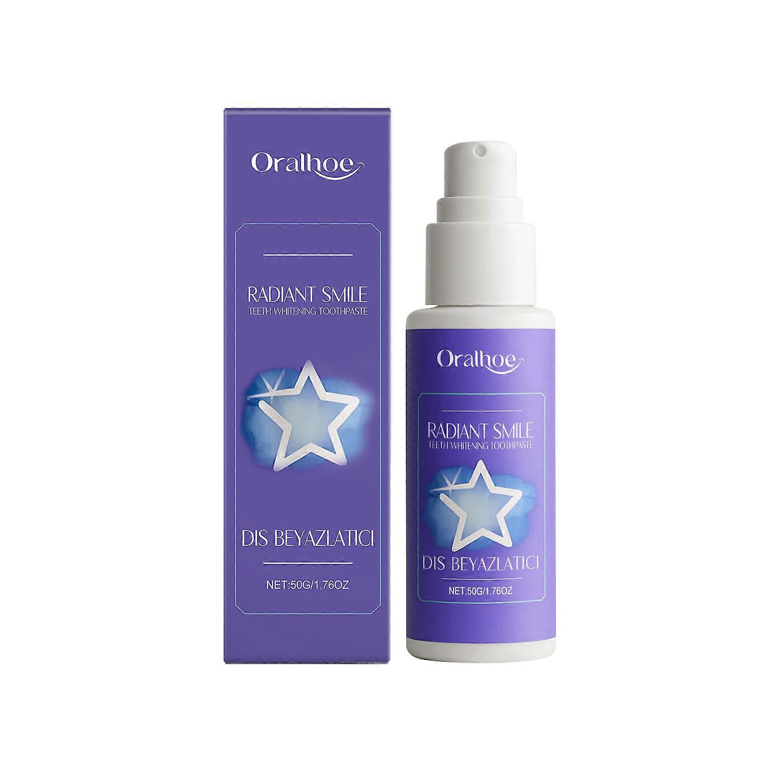 Oralhoe Purple Toothpaste Is A Daily Cleaning Toothpaste For Yellow Teeth, Stains And Tartar, And A Refreshing Tooth Care Toothpaste