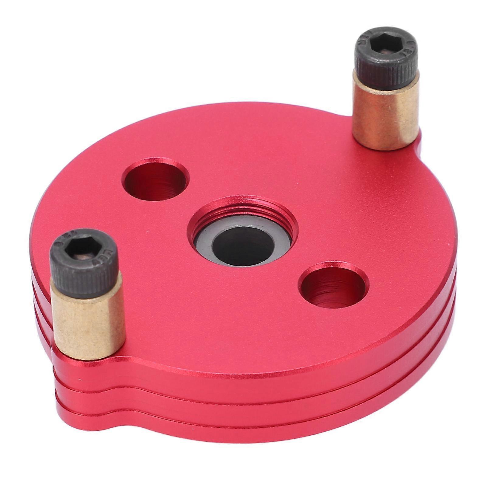 木工ストレートホールパンチャーロケーターアルミニウム合金レッド、2〜10mmドリルスリーブ付き