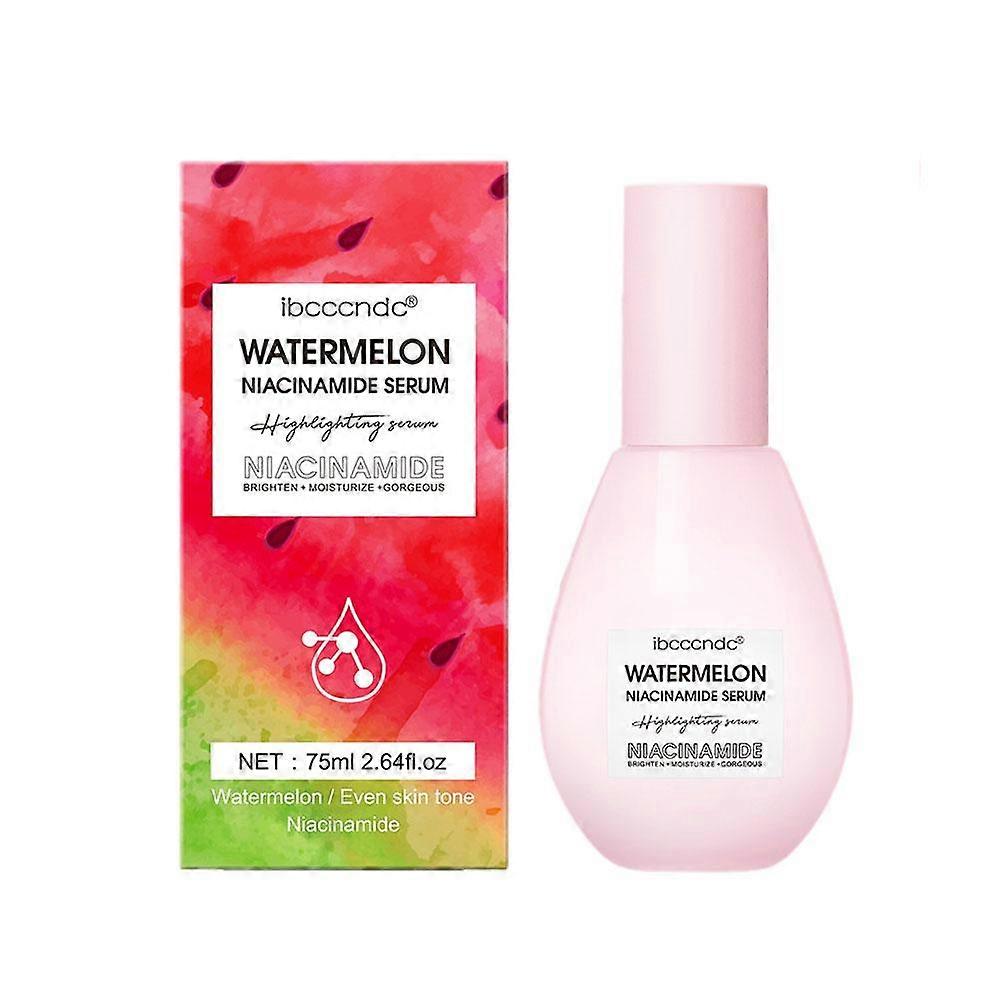 Watermelon Nicotinamide Glow Essence 75ml Multi-Purpose Brightening Serum Primer Highlighter For All Skin Types