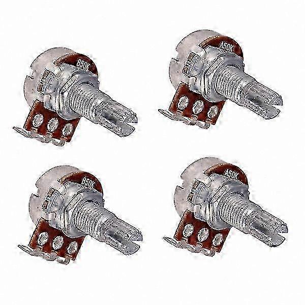 3-Pack Precision Potentiometers A50K/B50K with Long Shaft for DIY Electronics Projects Edition 1105