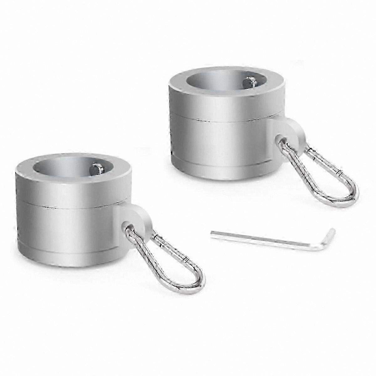 Adjustable Flag Mounting Rings for 0.75-1.02 Inch Poles with 360 RotationSilver SZRH