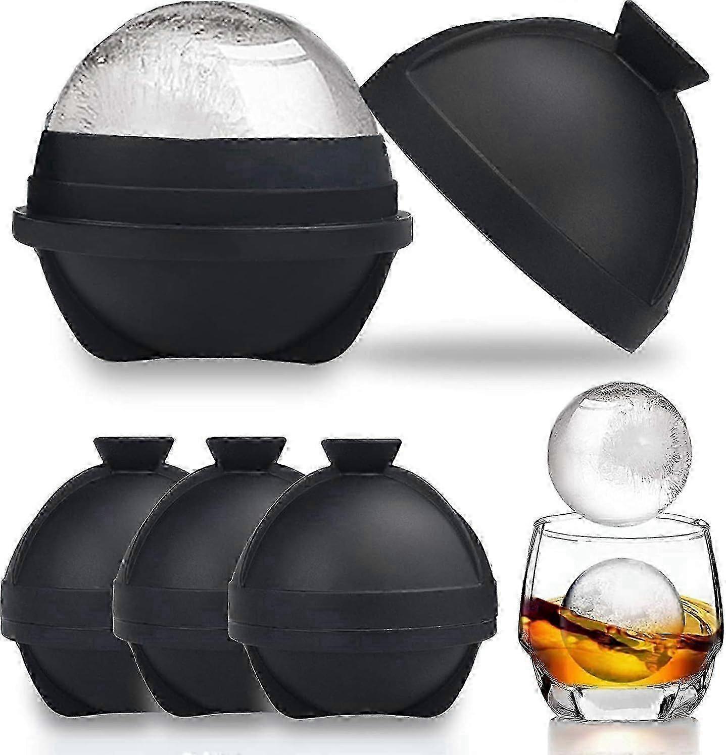 Spherical Ball Ice Cube Mold - Round Snowball Sphere Ice Cube Tray - Ideal for XL Ball Ice Cubes for SZRH