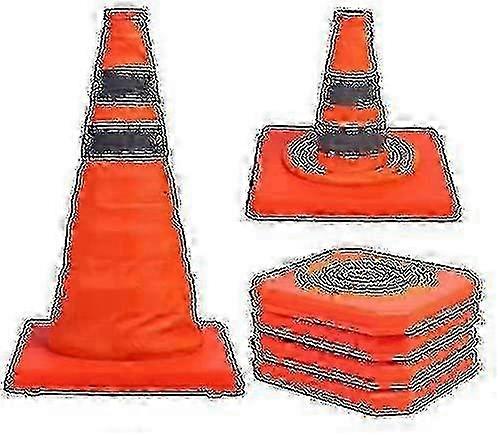 15.5 Inch Multi Purpose Reflective Collapsible Pop Up Traffic Cone (1pack)