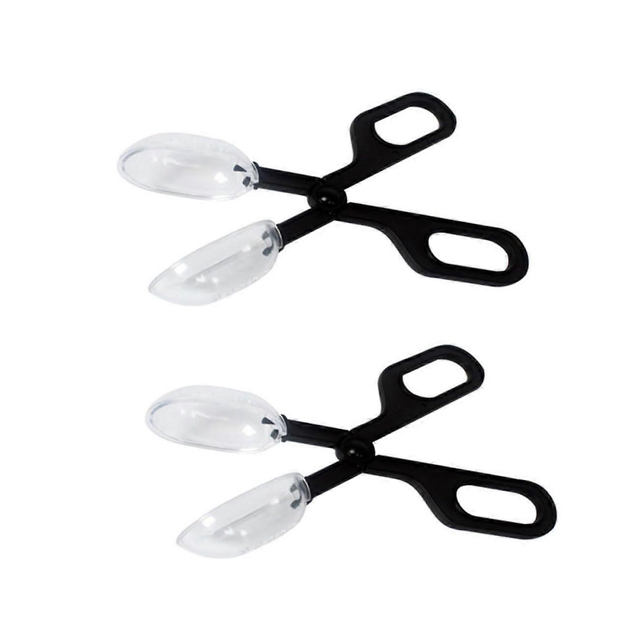 Reptile Feeding Tongs 2Piece Set, ScissorHandle ABS Plastic, Clip Tool, Lizards Insect Feeding