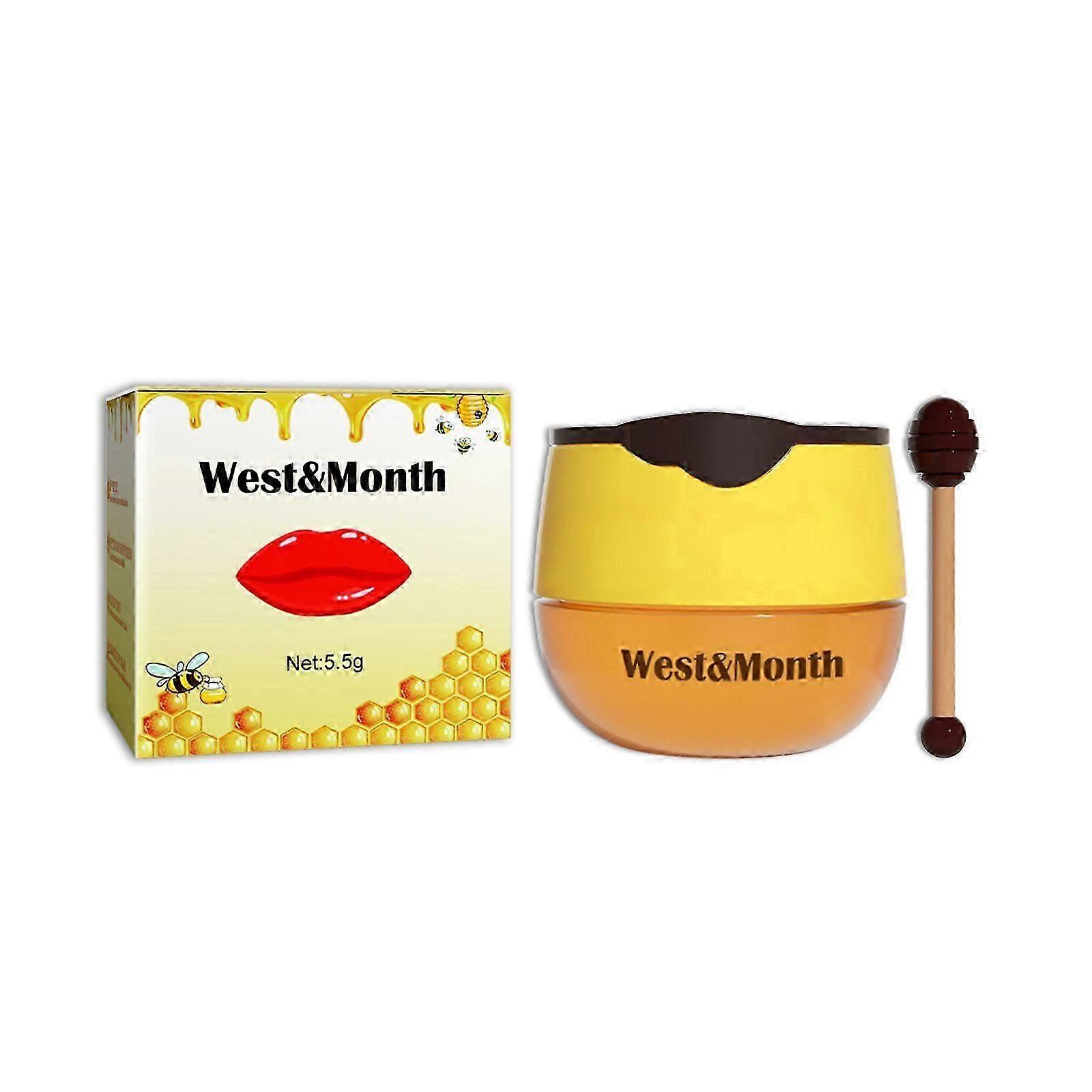 West&Month Honey Lip Balm Hydrates, Moisturizes, Reduces Lip Lines, And Is Non-Greasy And Easily Absorbed By The Lip Mask