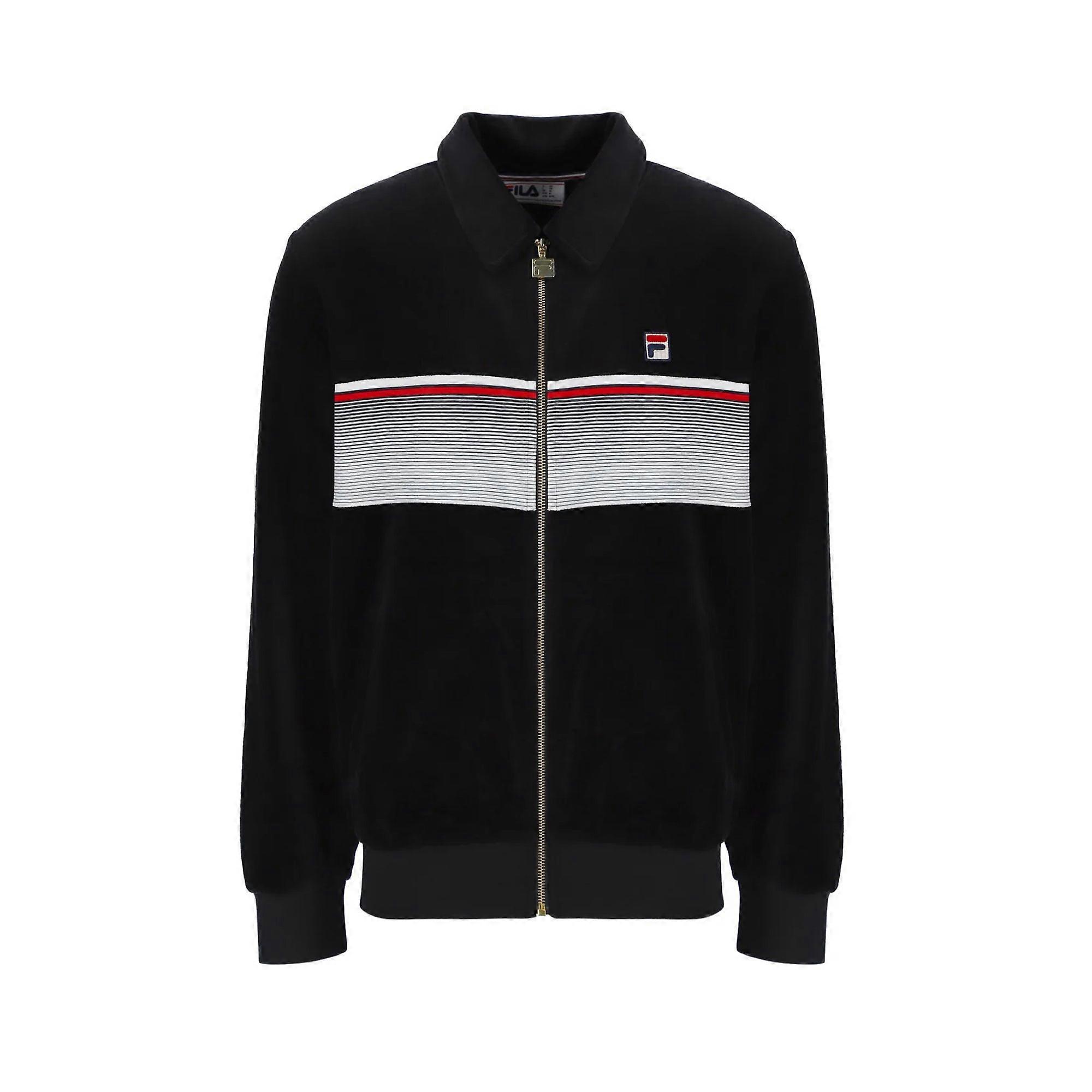 Fila Malakai Stripe Velour Track Top Jacket Fila 