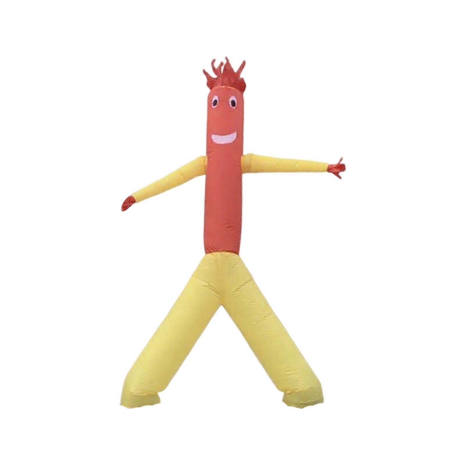 Large Rarefied Air Filled Cartoon Character for Primary Functions and Outside Meetings Excellent for Attracting Crowds  Red and yellow