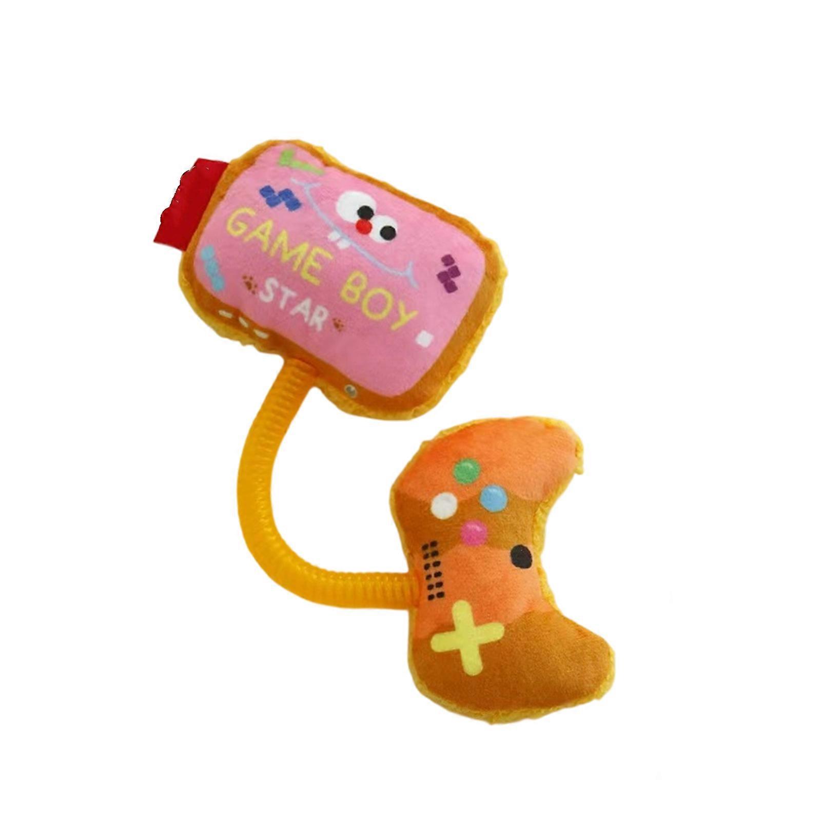 Catmint Teaser Toy With Squeaky Bells Soft Crystal Fleece Safe Chew Toy For Kittens Cats Interaction Entertainment Multicolor