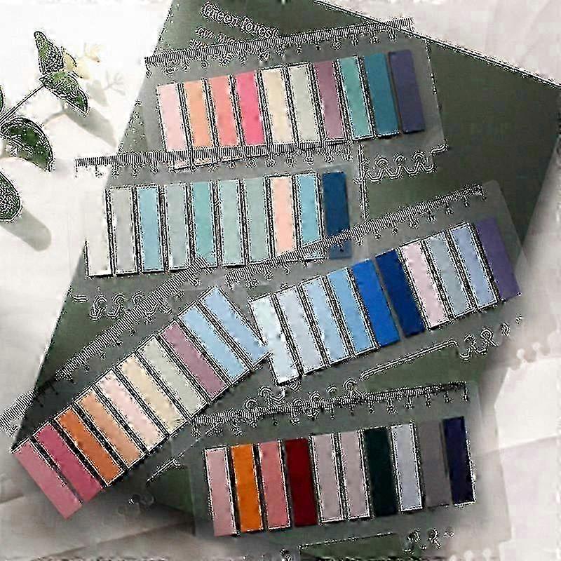 500 Reusable Writable Page Markers with Ruler for Books, Files, and Notes, Colorful Sticky Index Tabs for Organizing and Annotating