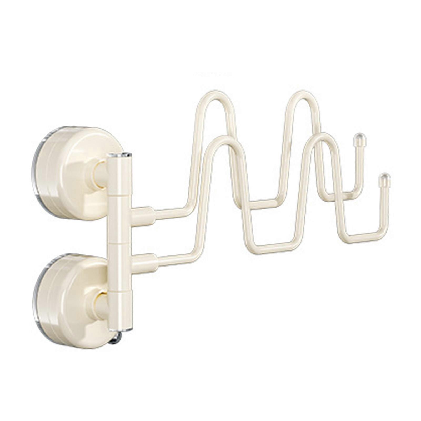 Suction Mounted Shoe Shelf Removable Drying Rack Space Saving Storage For Small Areas  Milk white