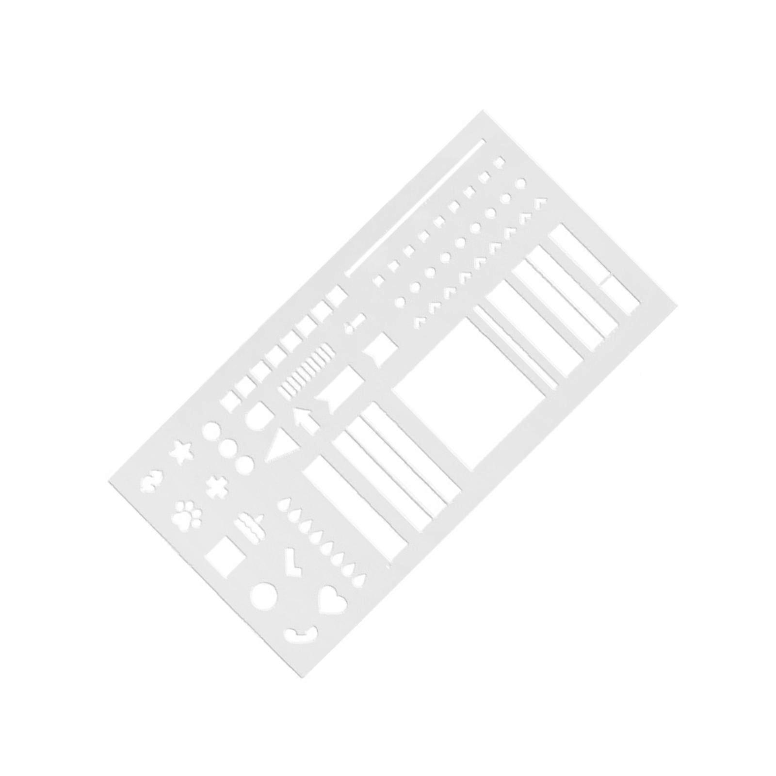 Plastic Calendar Template Scale For Weekly Monthly Layouts Task Tracking Creative Crafting Decors And Organization  White