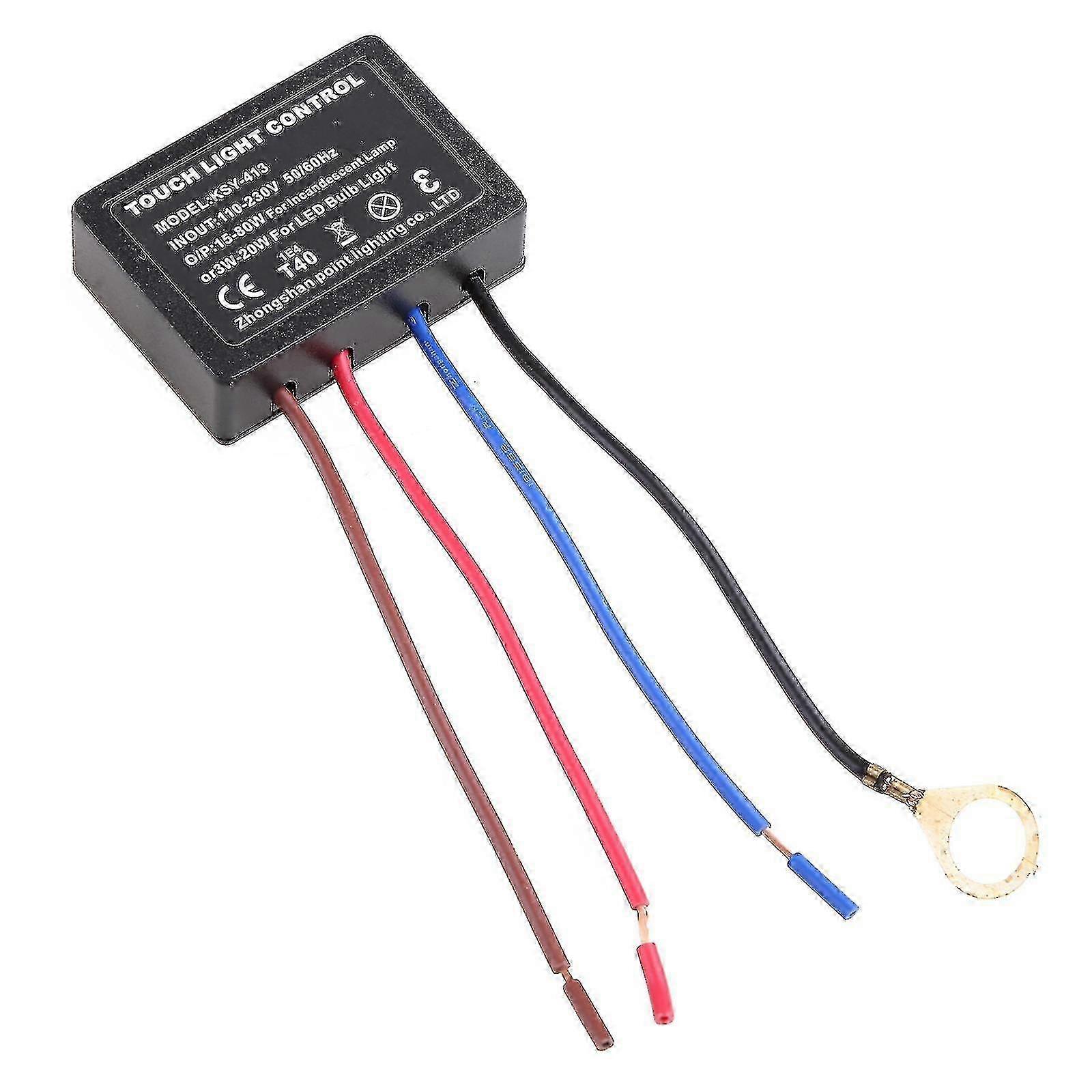 25-26 3 Way Switch Touch Sensor Desk Lamp Dimmer Module Touch Lamp Replacement Kit