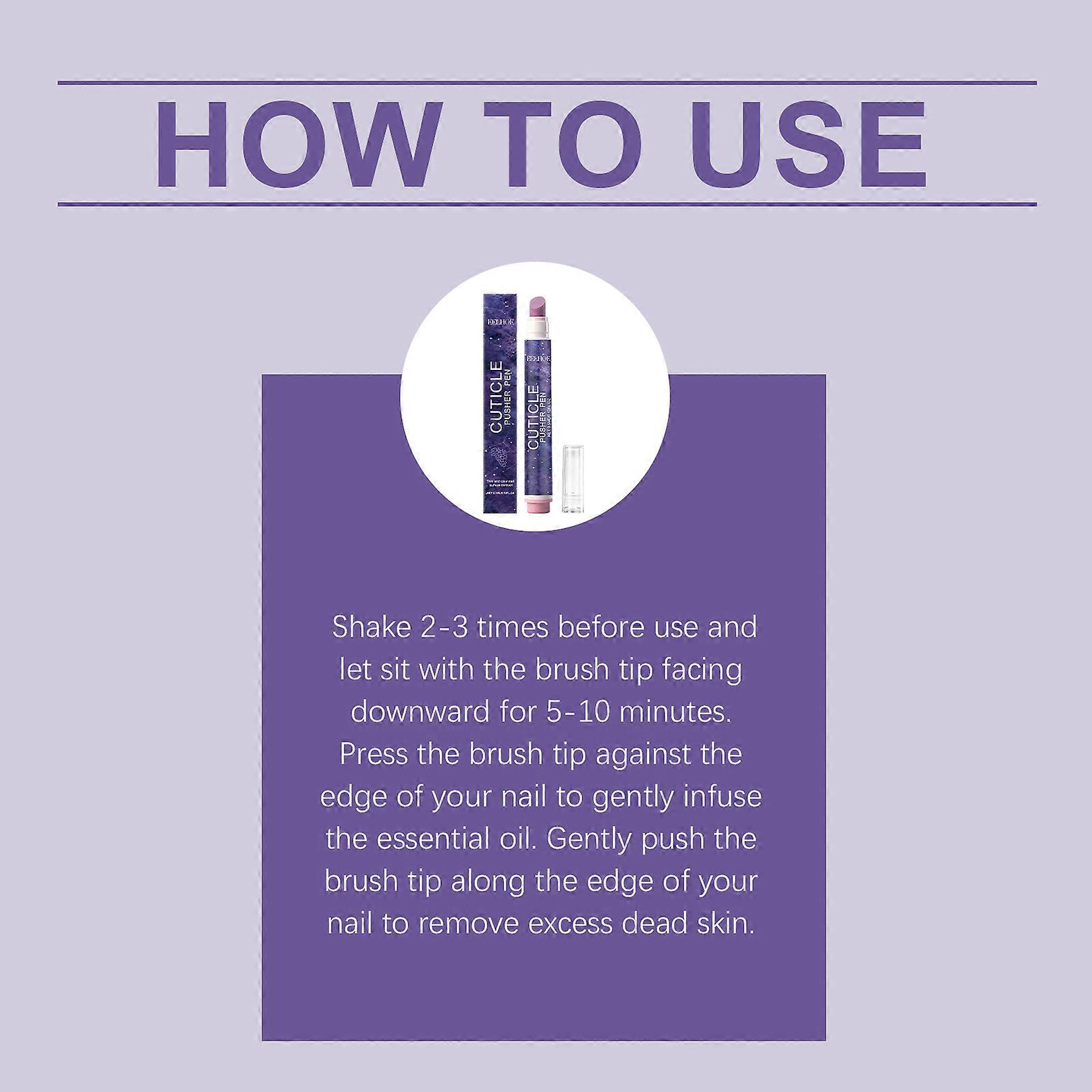 EELHOE Multi-Purpose Nail Edge Care Pen Gently Cleans And Nourishes Hands Feet Nails And Nail Surfaces For Daily Use