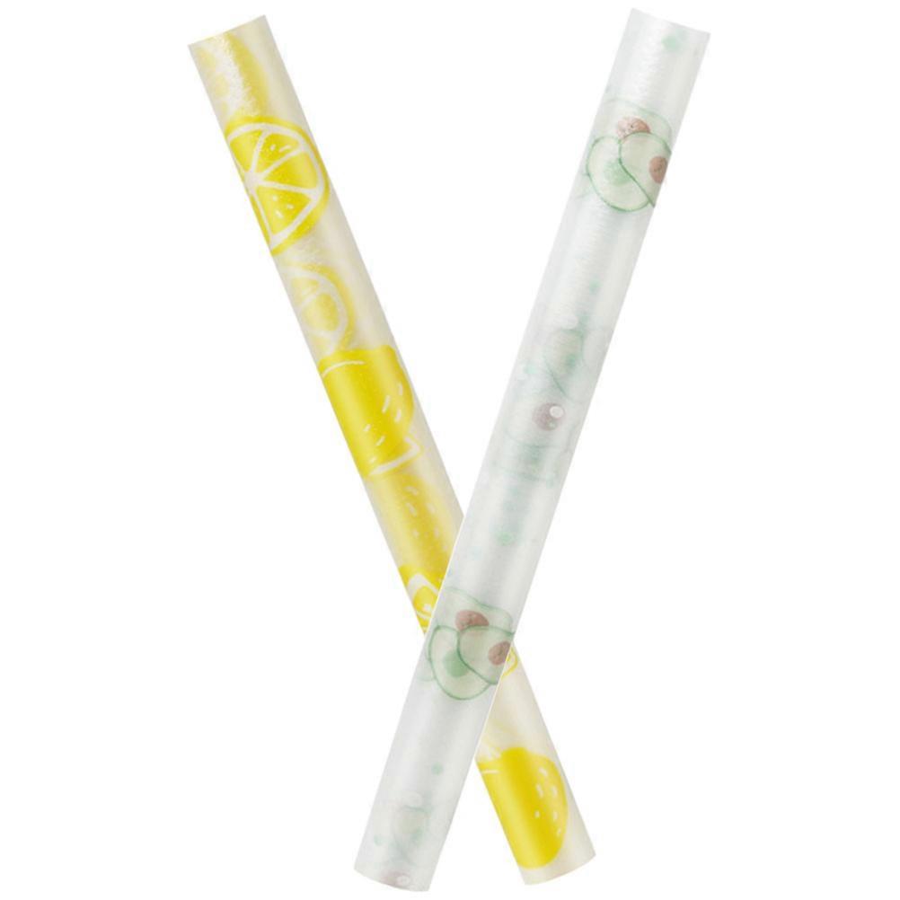 2 rolls of Refrigerator Mats Kitchen Cabinet Liners Non-slip Drawer Liners Drawer Mats