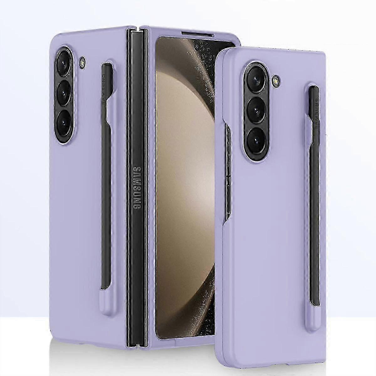 Capa Z Fold 5, Capa Fina Ultra Fina à Prova de Choque para PC Compatível com Samsung Galaxy Z Fold 5 com Suporte para S Pen & Protetor de Tela f54