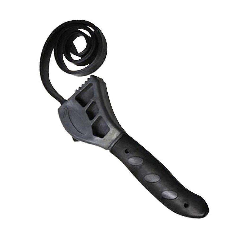 2Pcs Multifunctional Rubber Strap Wrench Bottle Opener Adjustable Strap Jar Openers Black