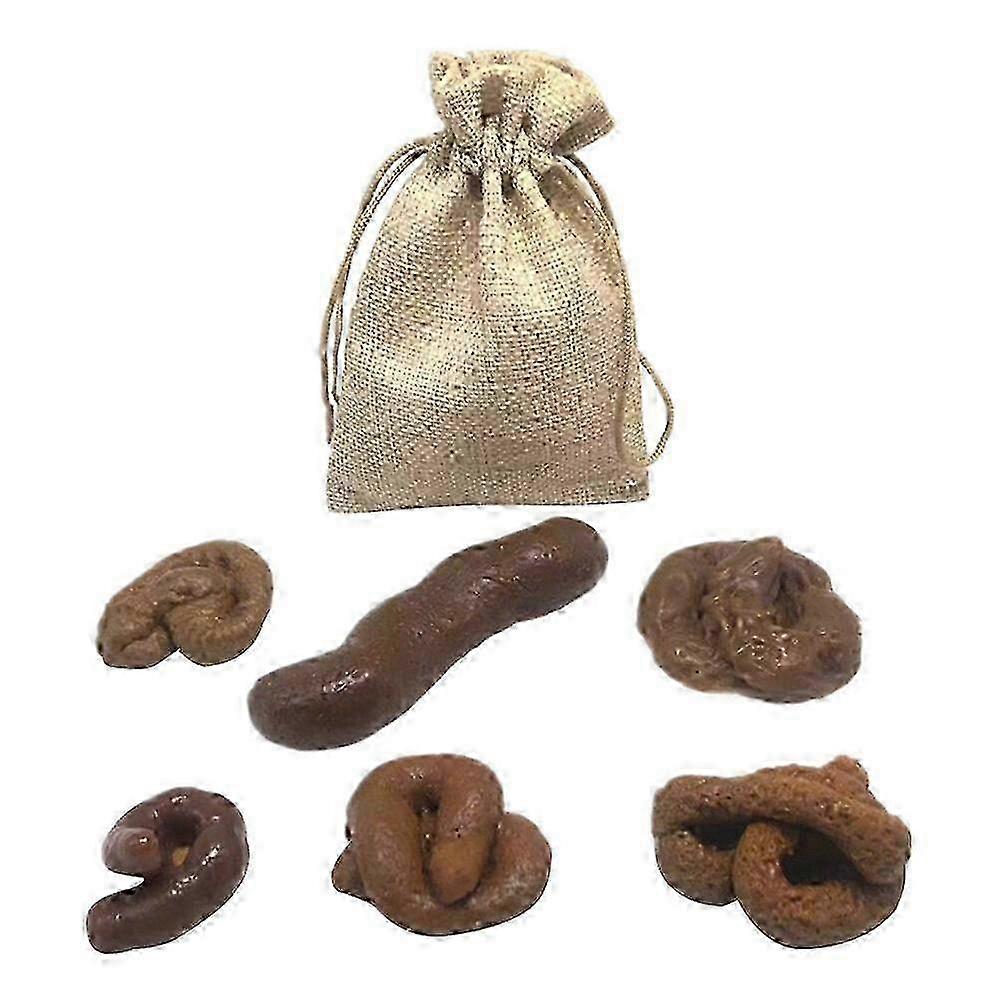 e 1 Set of Imitation Poop Toy Decorative Poop Props Prank Plaything (Chocolate)