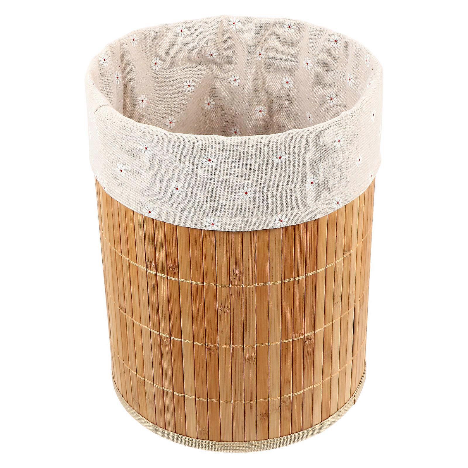 Bamboo Weaving Storage Basket for Sundries Use Featuring 1Pcs Foldable Basket