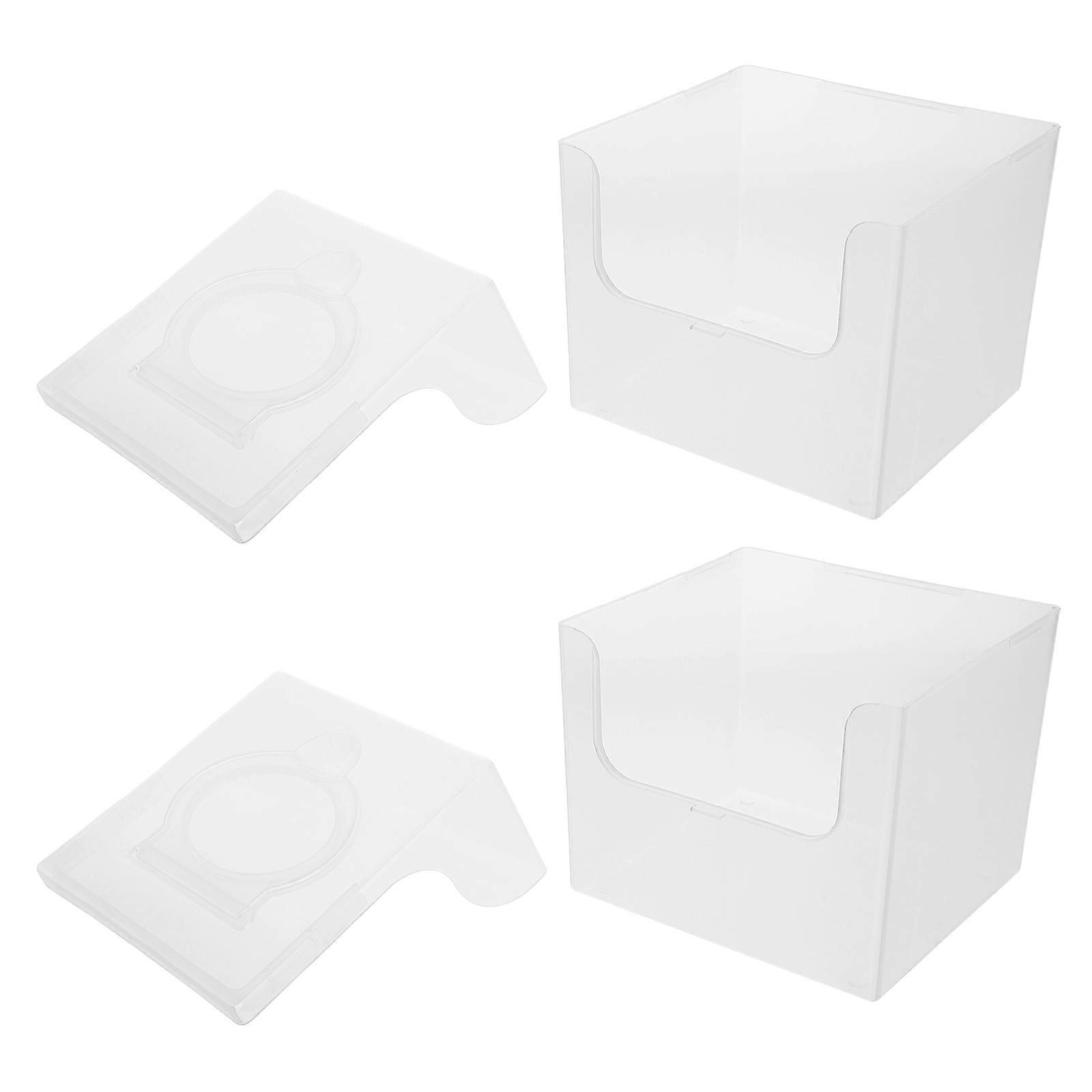 Wet Wipe Box Plastic Facial Towel Storage Box for Holding 2Pcs Wet Tissues