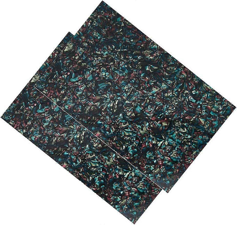 2Pcs Abalone Shell Sticker 30.5x20.3cm Rectangle Abalone Veneer Sheets Dark Slate Gray PVC Imitation Abalone Shell Paper for Inlay Projects Craft Hand