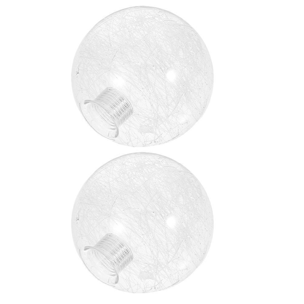 Transparent Glass Lamp Shade for Floor Lamp 2Pcs Elegant Replacement
