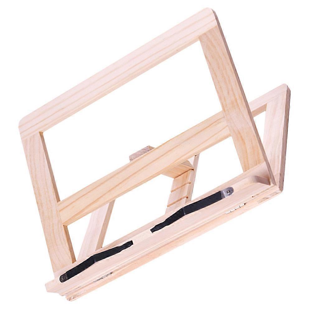 Reading Book Stand Recipe Book Holder For Countertop Wood Multi-functional 1Set