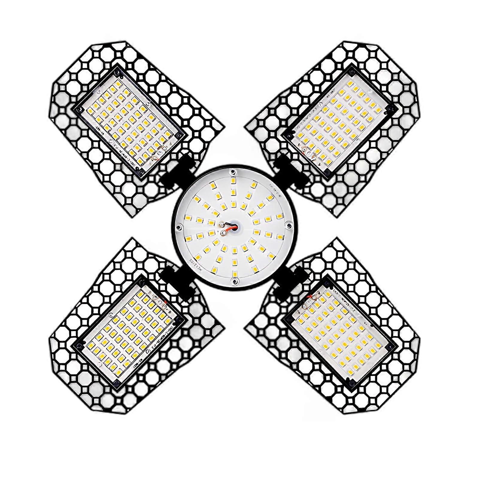 E27 LED Grow Light Bulb Full Spectrum Foldable FourLeaf Design for Succulents and Seedlings