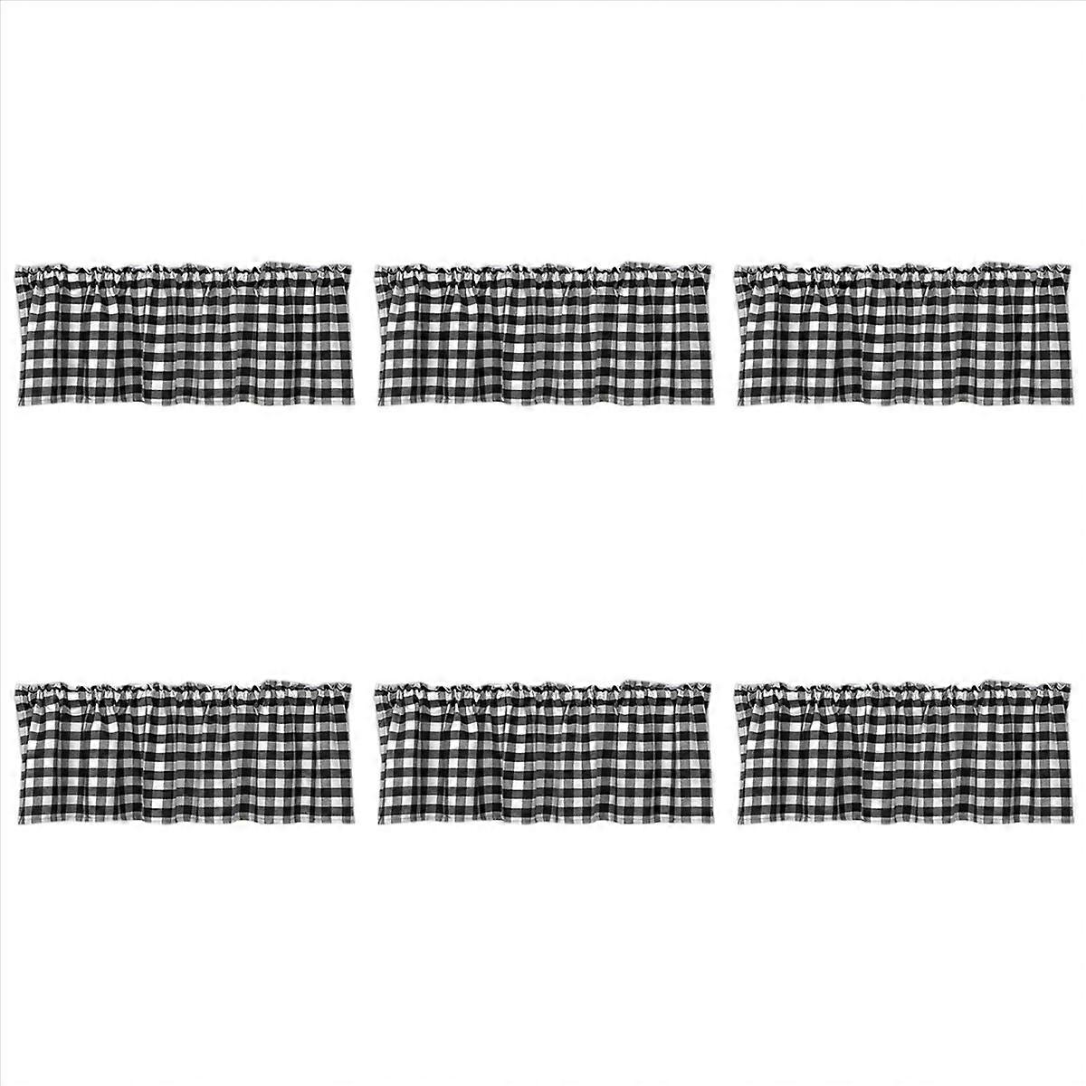  Valances for Window Treatment Decor (Black and White)