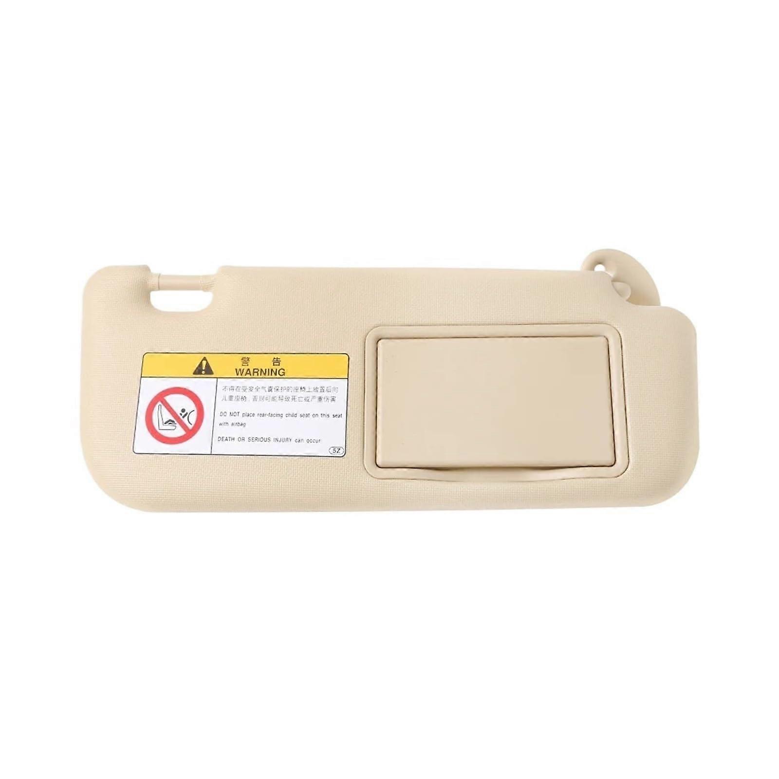 Car Sunshade Set for Front Side and Rear Windows Heat Blocking Glare Reduction Beige Right