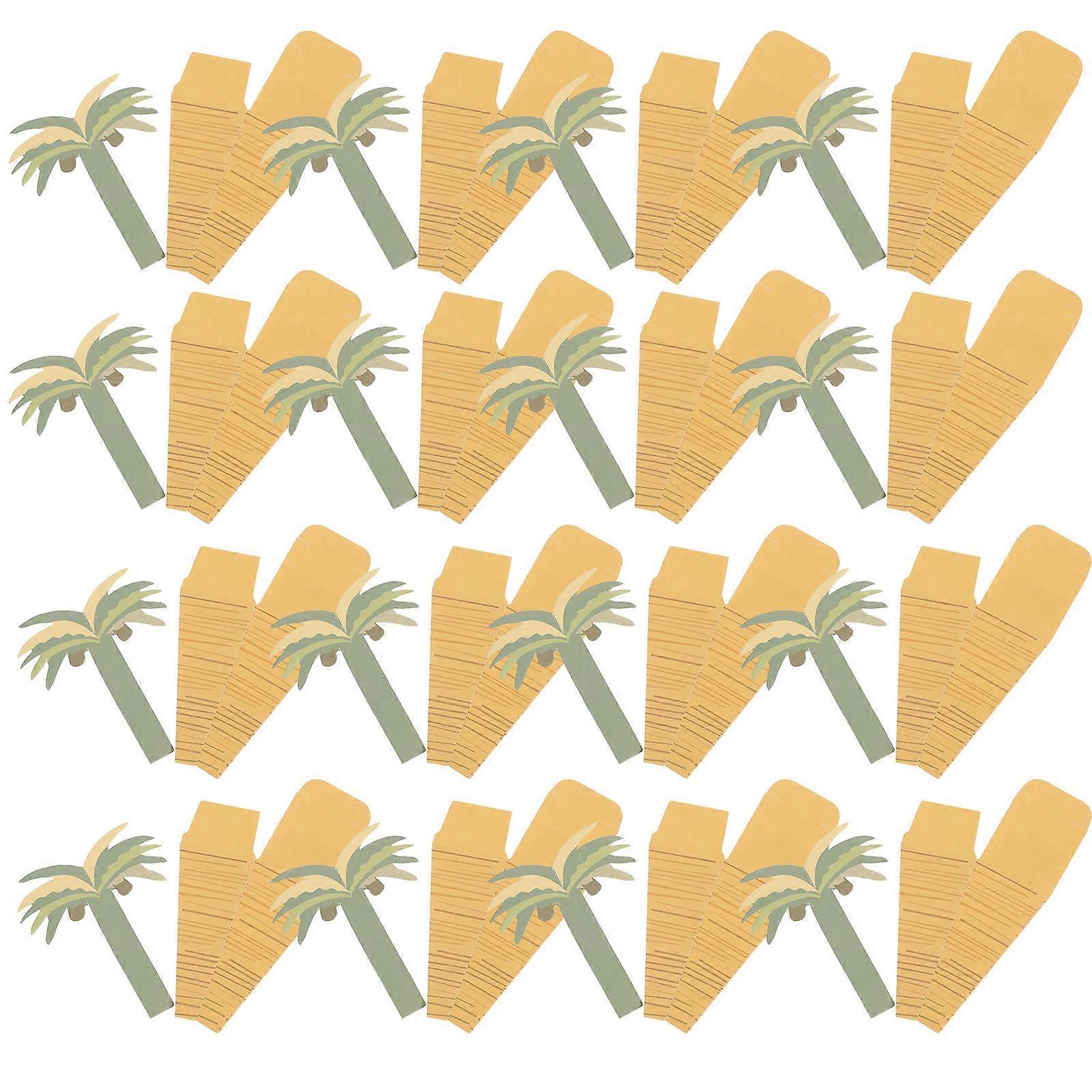 Coconut Palm Tree Candy Wrapper Favor Box for Storage 48Pcs Multi Color
