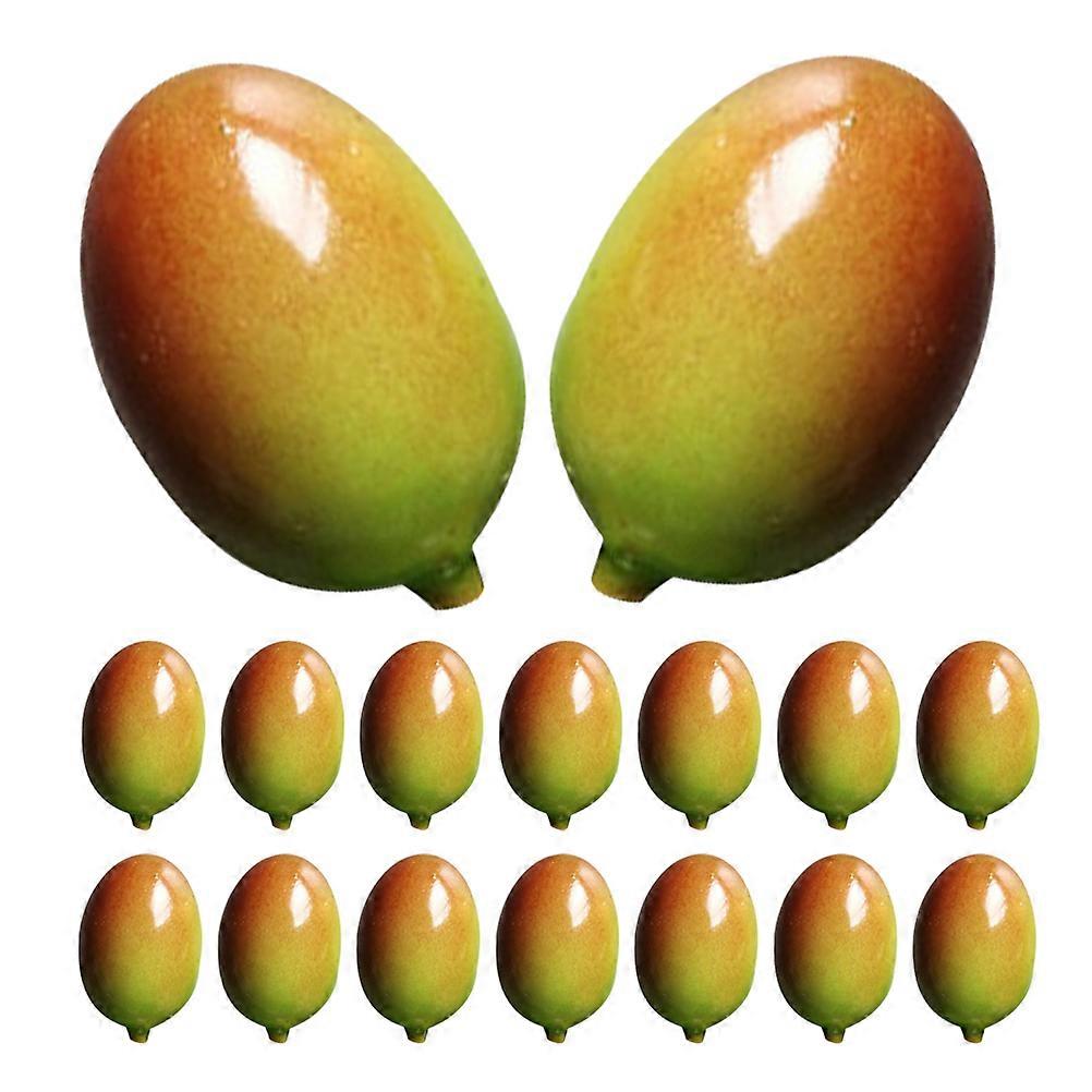 Simulation Olive Decor for Party 50Pcs Artificial Foam Fake Olive Models