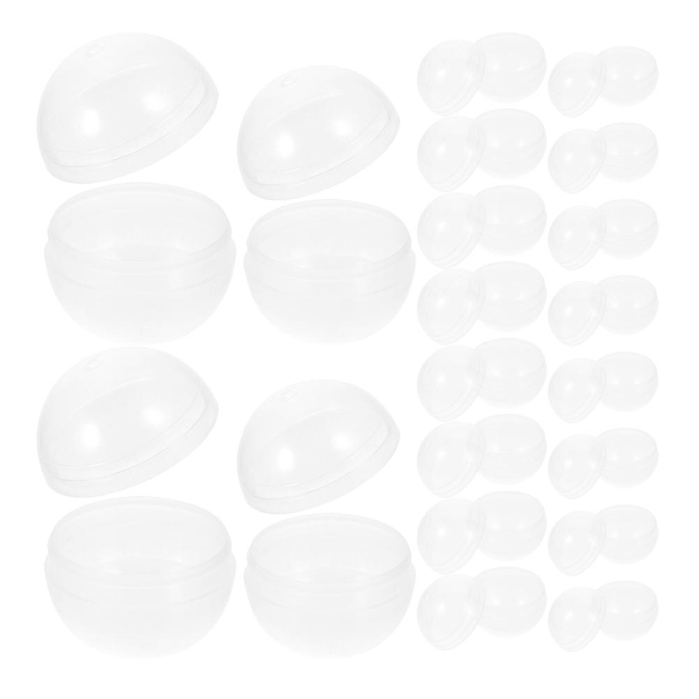 Fillable Round Box Transparent Empty for Storage Use 200Pcs Candy Boxes