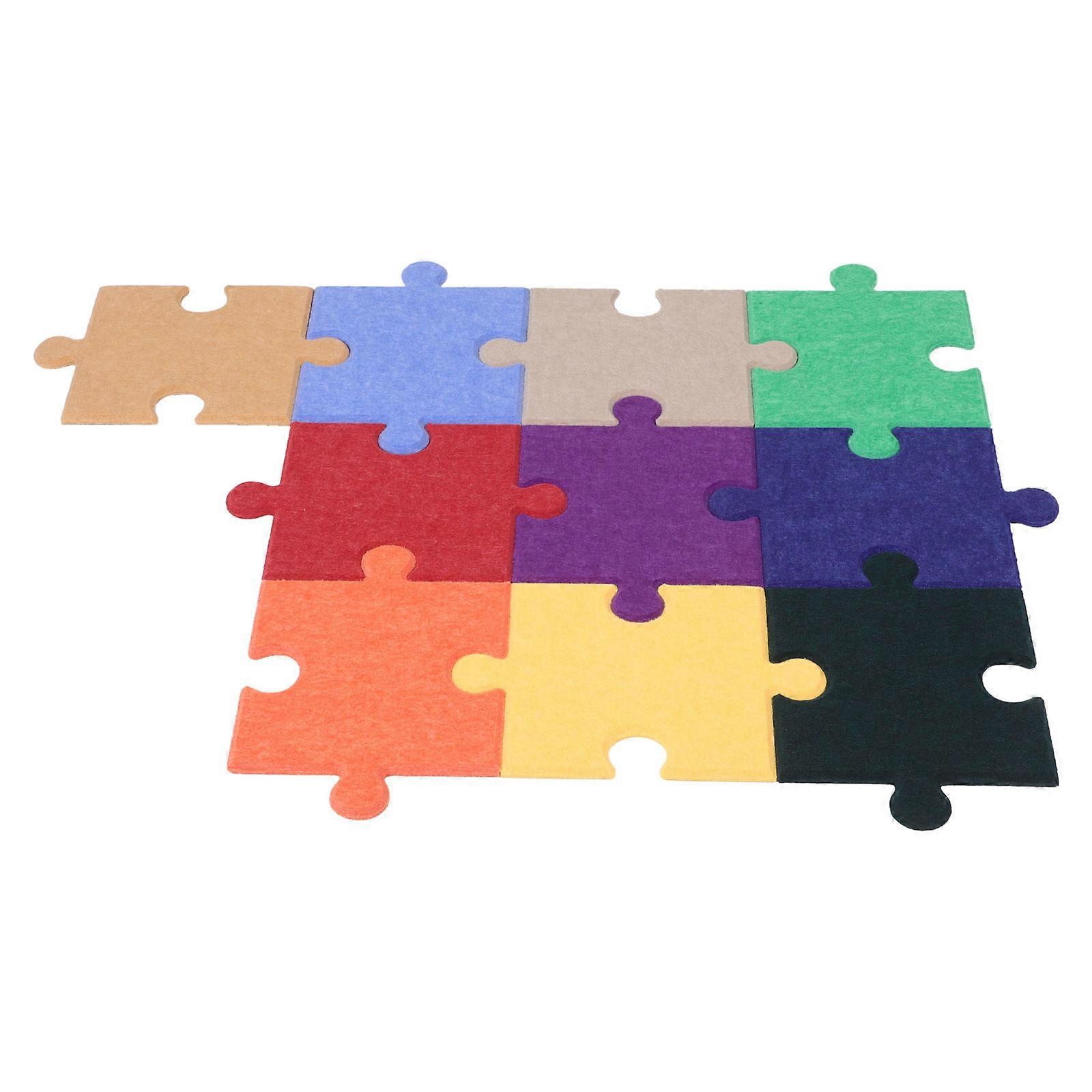Creative Puzzle Felt Board for Wall Decoration 10Pcs Photo Display Set