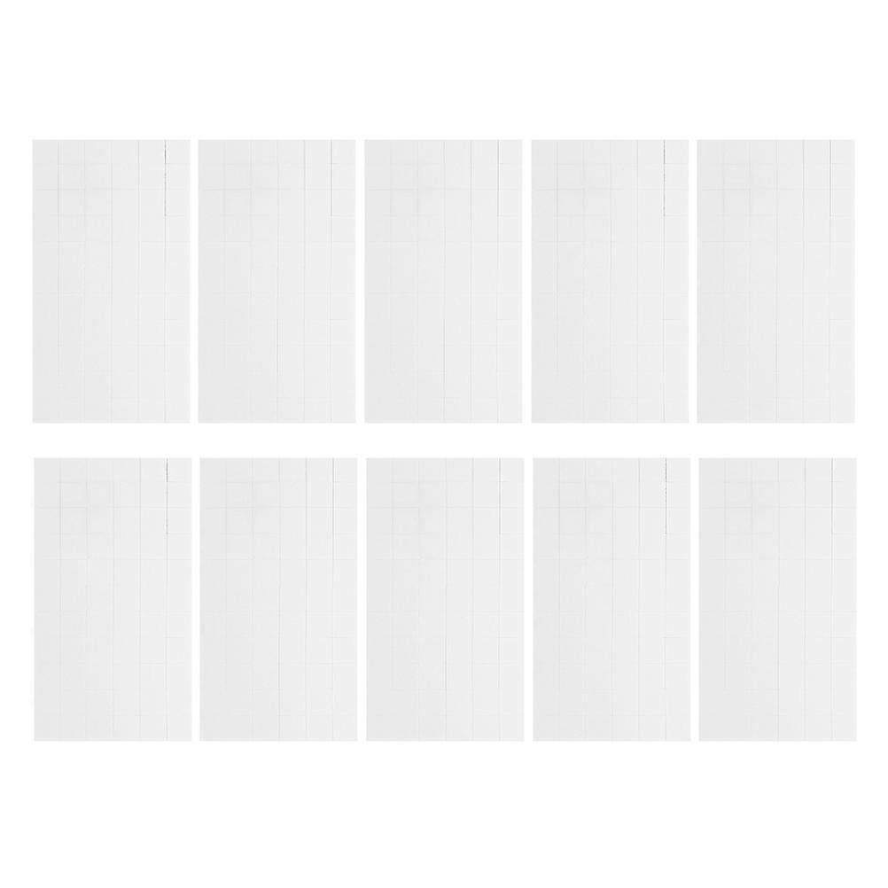 Adhesive Foam Squares for DIY 10 Sheets Dual-Sided Foam Mounts White