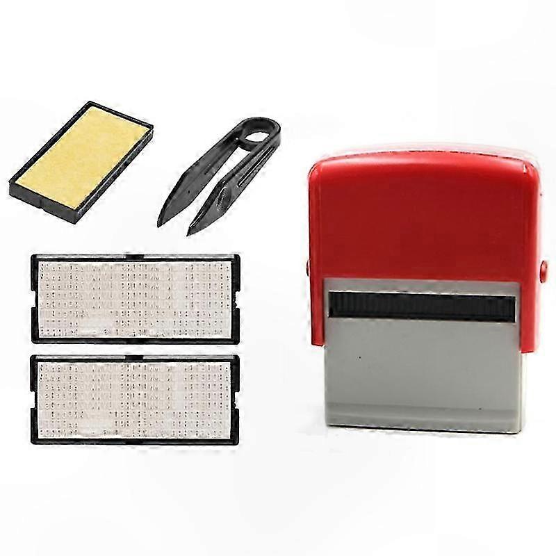 Custom Self-Inking Stamp Kit with Tweezers for DIY Personalization