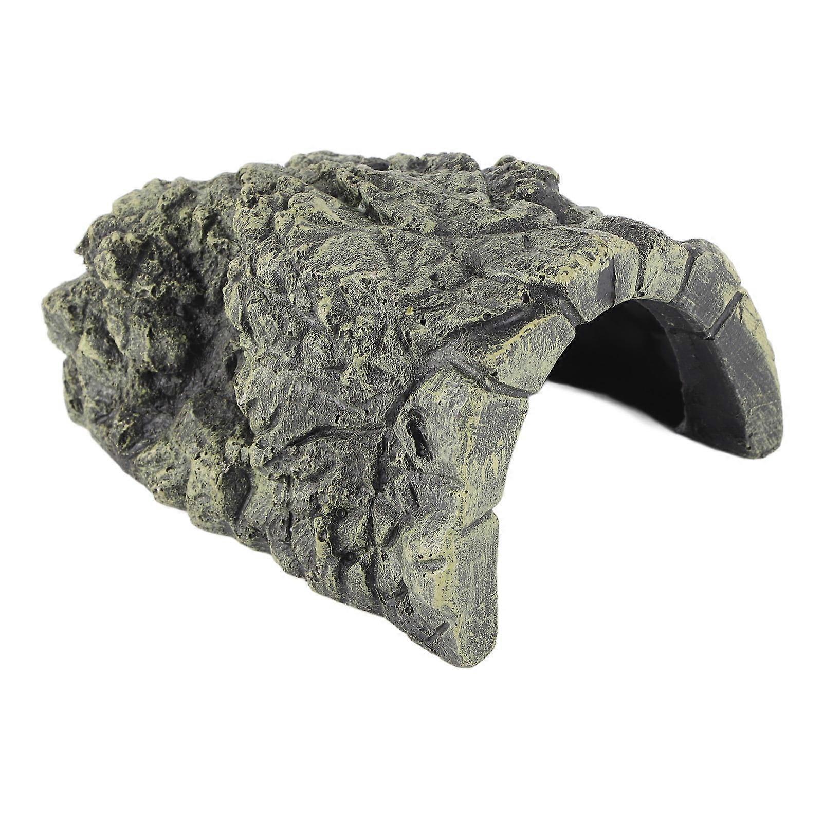 VIFERR Turtle Hideout Cave, Fish Aquarium Reptile Basking Shelter, Hide Habitat Decoration Ornament (DB-025C Large Turtle Cave)