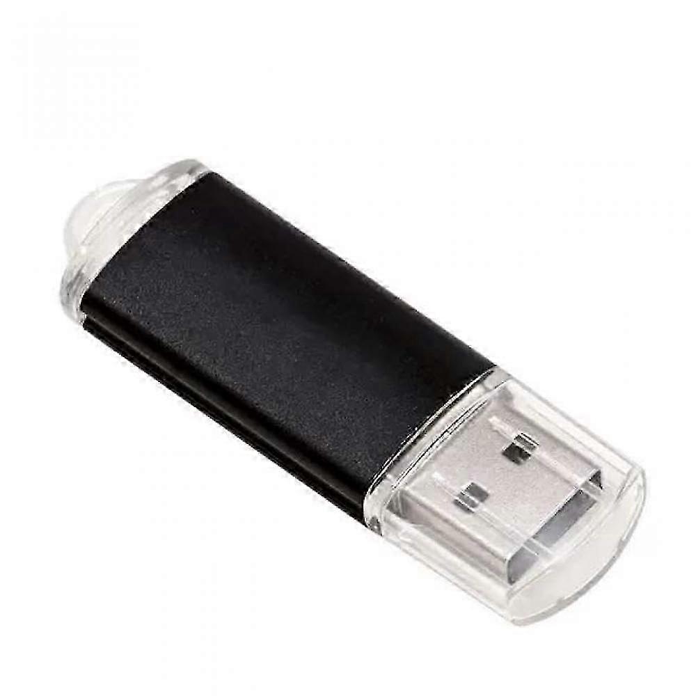 64GB USB Flash Drive Metal Pen Drive Black External Storage High Speed, Compatible With Windows Mac Linux, Creative Gift