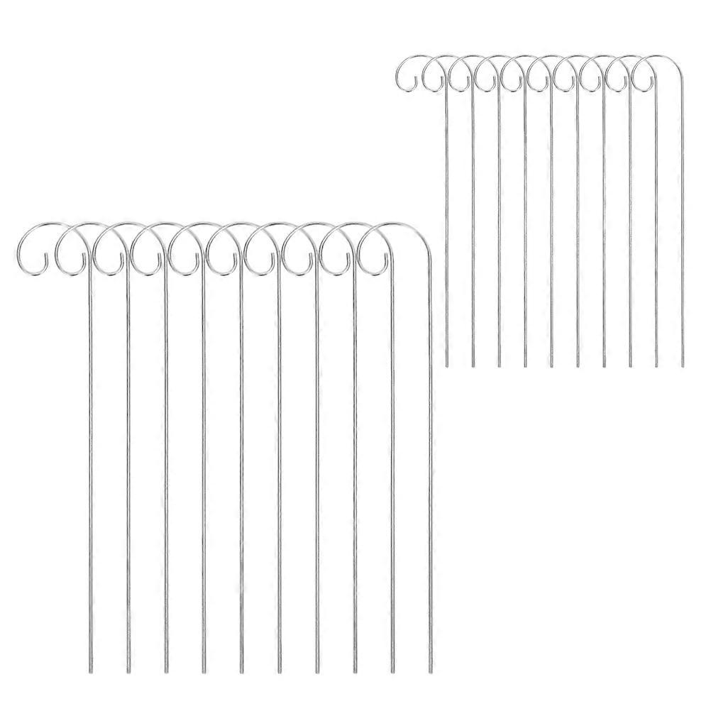 Garden Shepherd Hooks Metal Hooks for Hanging Yard Signs 20Pcs Pack