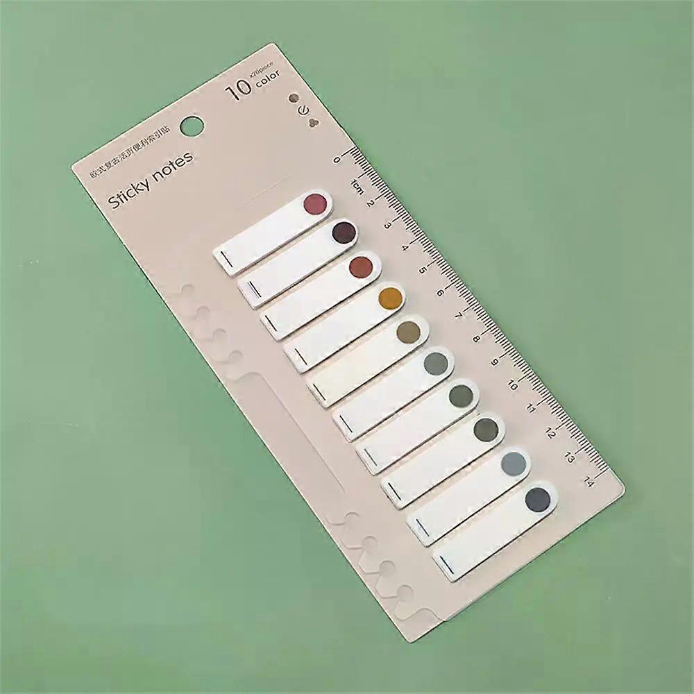 Self Adhesive Morandi Color Markers Paper Index Stickers Bookmarks Notepad Flags Tabs Colorful Sticky Notes Label Note Memo Pad