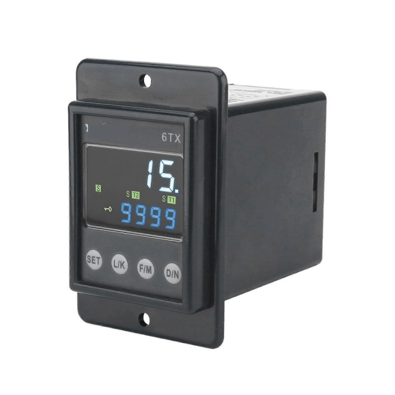 220V Waterproof Digital Timer Switch with Adjustable Delay Intelligent Time Relay and Memory