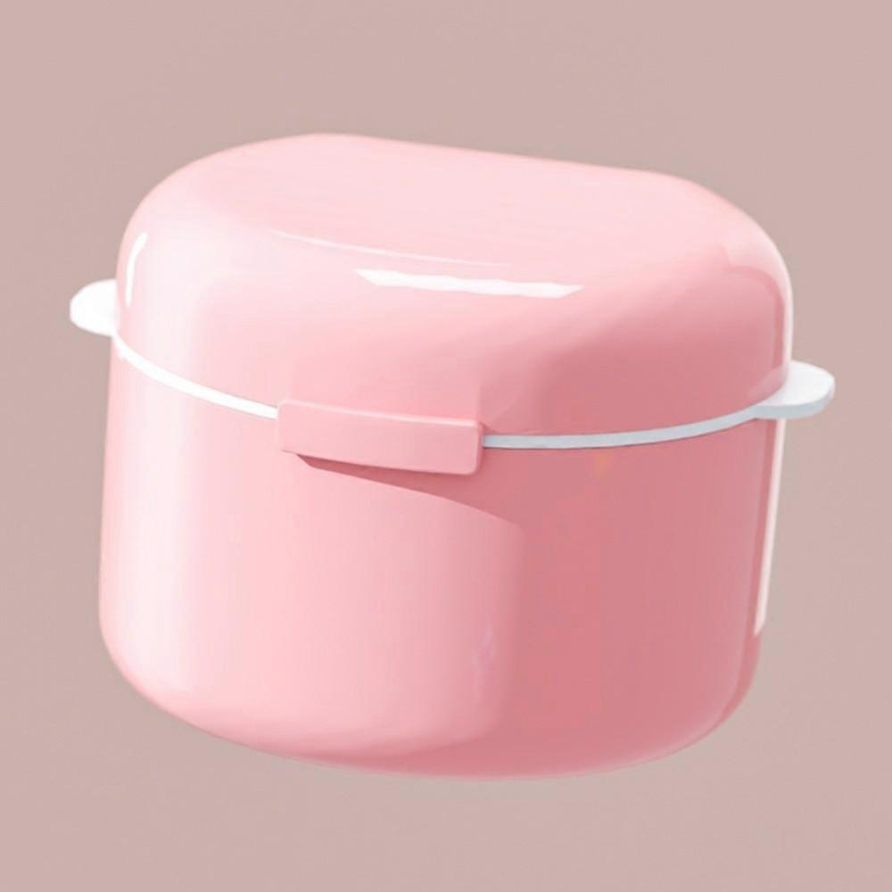 Portable Denture Storage Box Double Layer Orthodontic Retainer Case New Braces Box