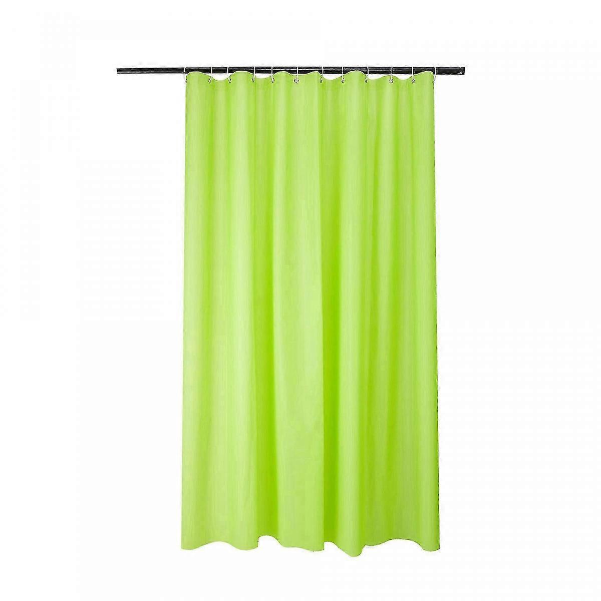 180*180cm Shower Curtain, PEVA, Waffle Pattern Green