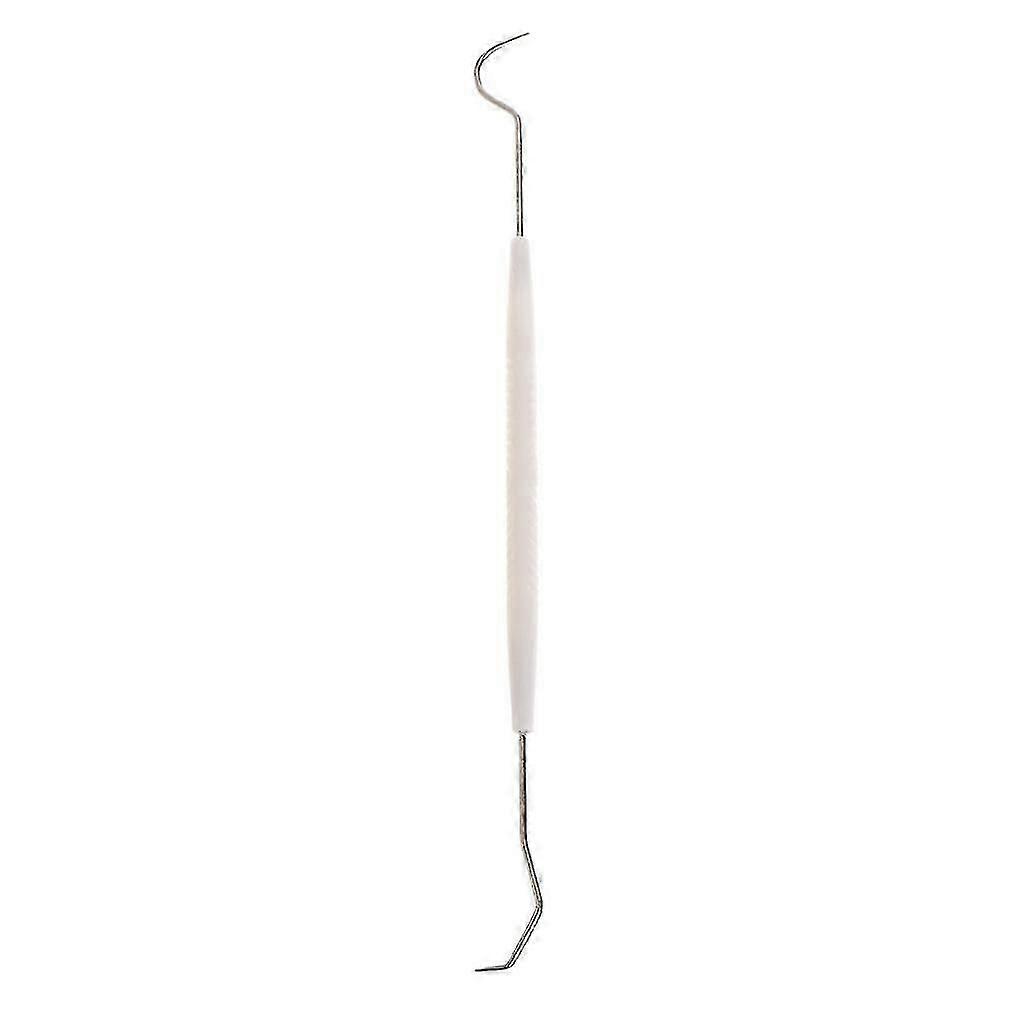 Double For Head Dentist Teeth Clean Hygiene Explorer Probe Hook Pick Stainless S