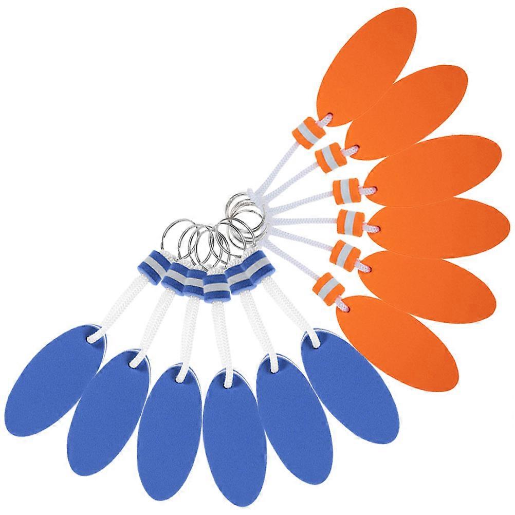 Floating Key Chains Assorted Color Surfboard for Decoration 12Pcs Set