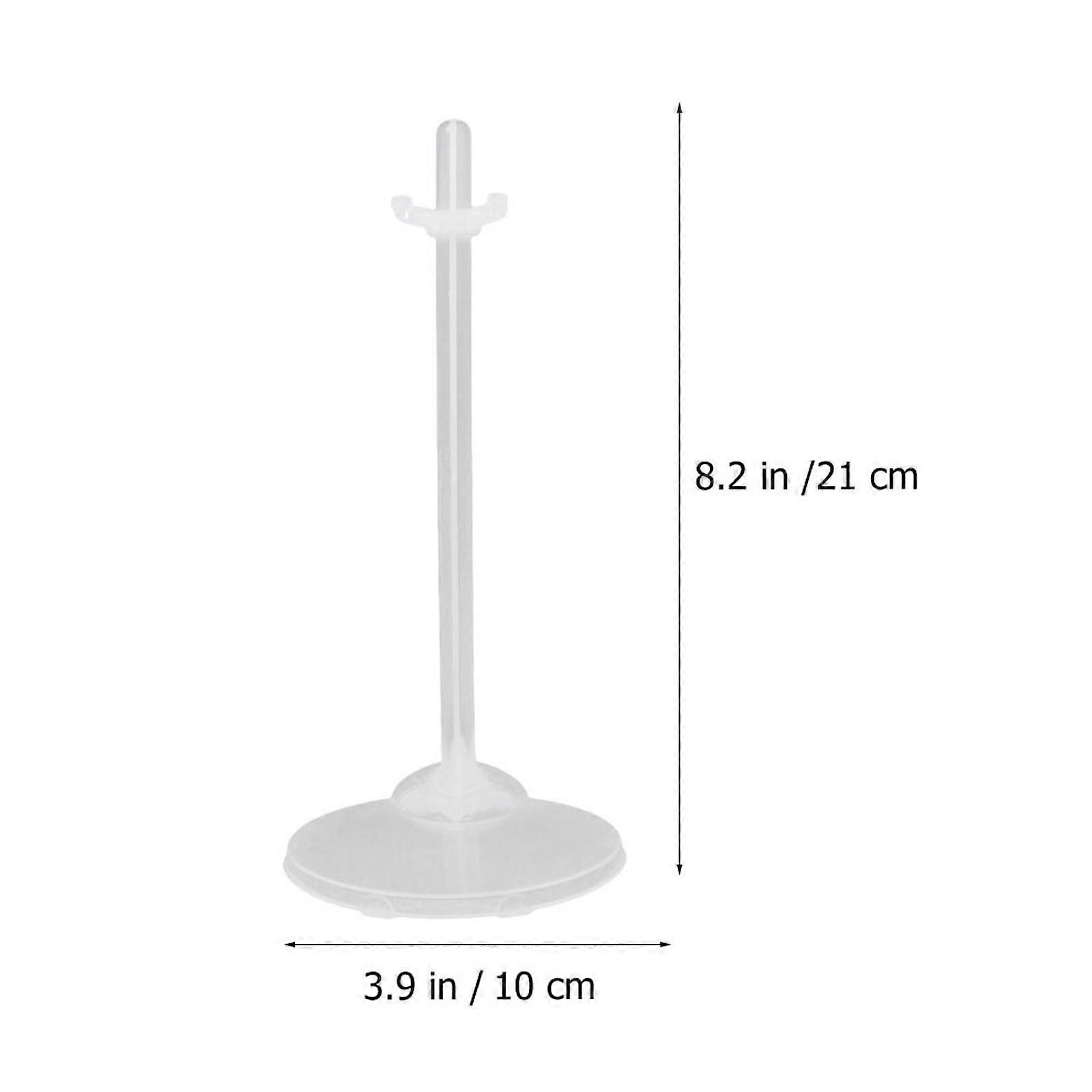 Practical Doll Display Rack for Storage Transparent Plastic Stand 36Pcs