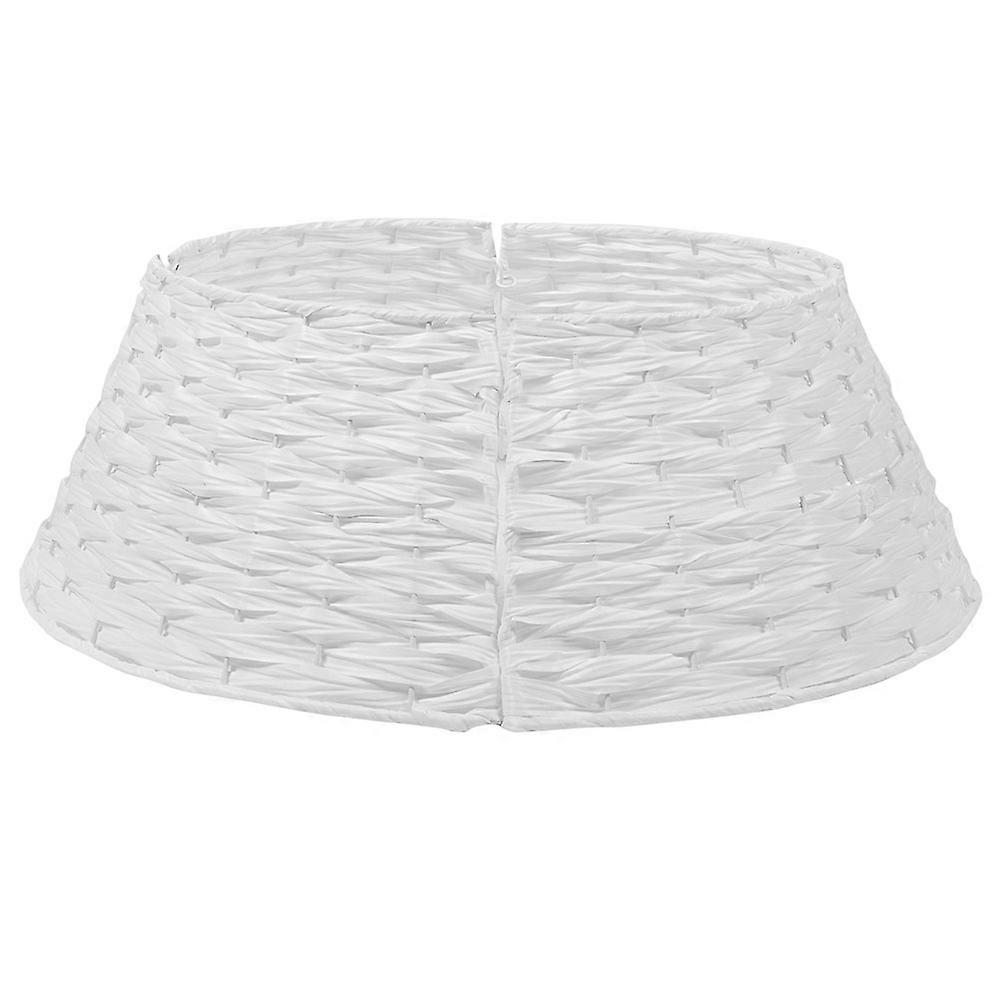 Minimalist Handwoven Tree Collar Basket for Christmas Tree