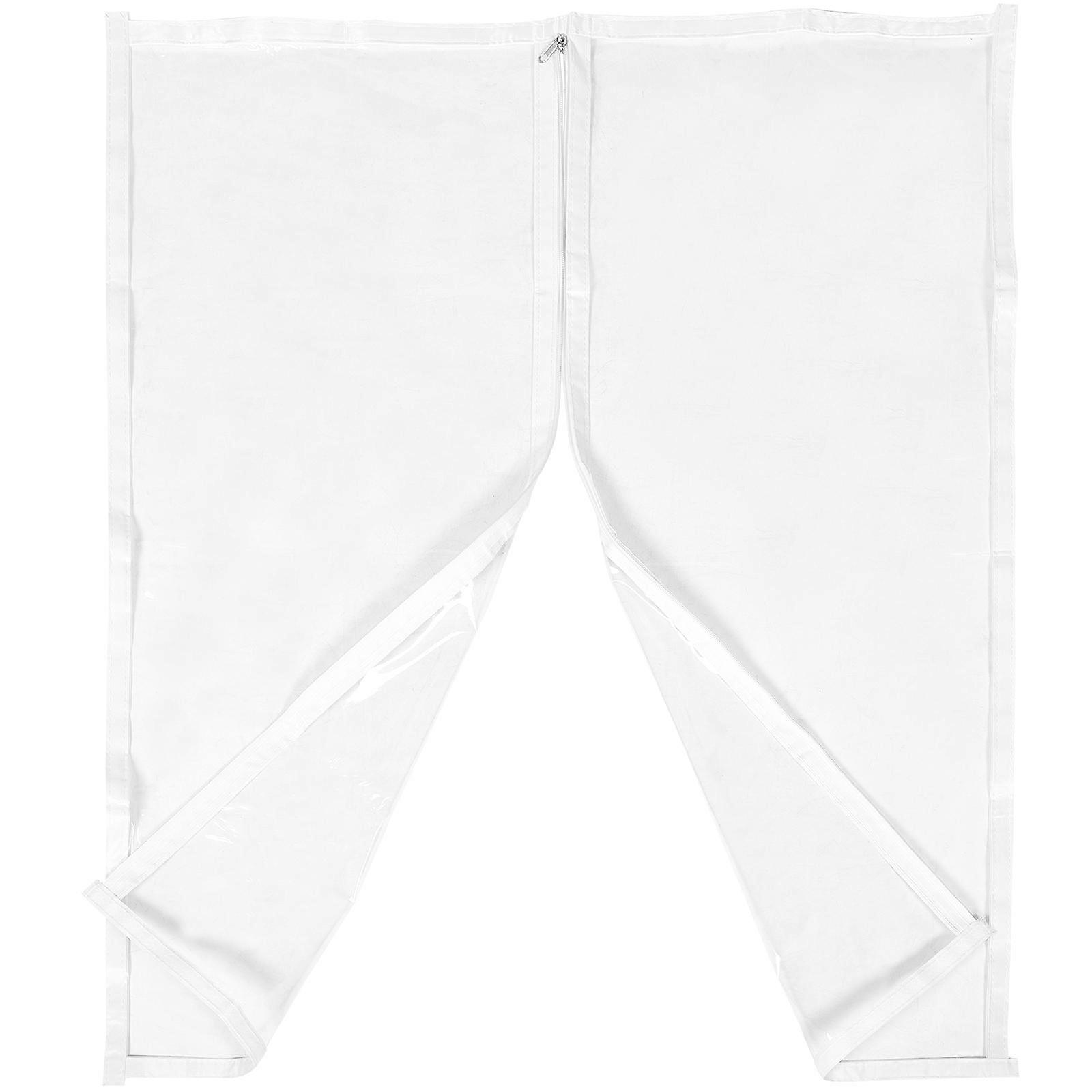 Window Insulation Film Plastic 5Pcs for Winterizing with Convenient Zipper Closure