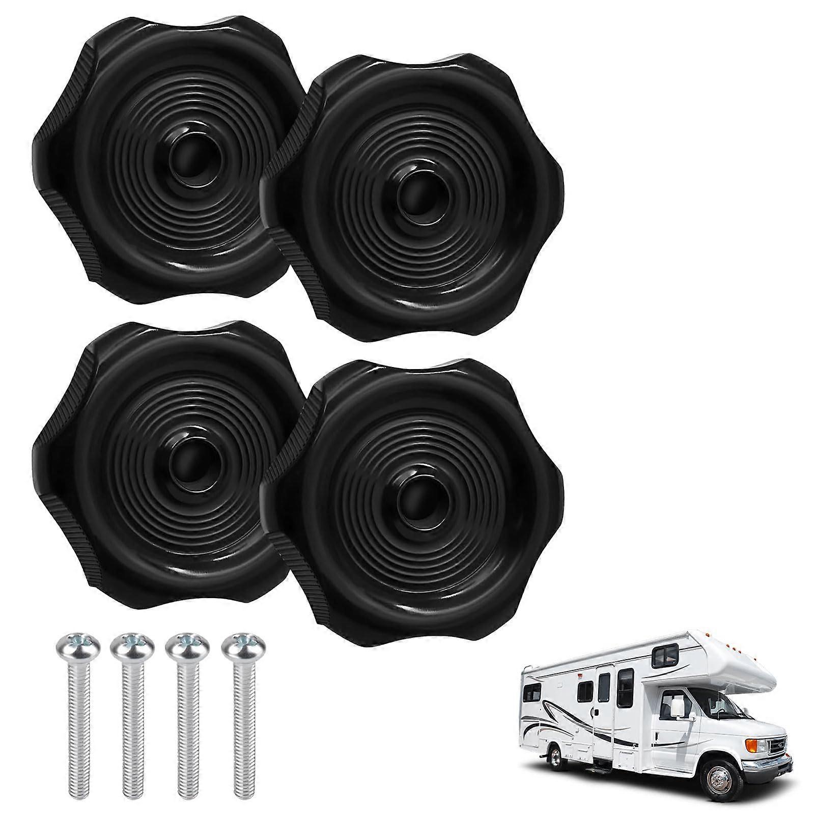 4 Pcs RV Window Knob and Crank Handle Set, Universal Fit, Secure Locking, Camper Trailer Use